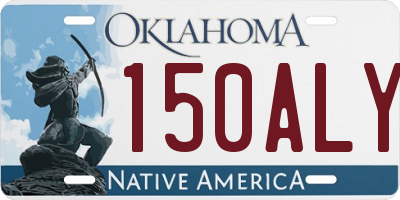 OK license plate 150ALY