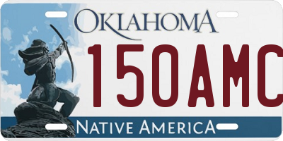 OK license plate 150AMC