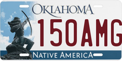 OK license plate 150AMG