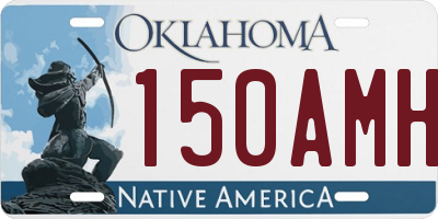 OK license plate 150AMH
