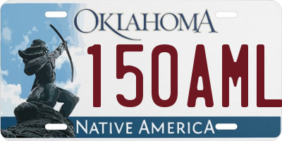 OK license plate 150AML