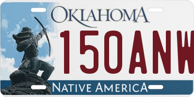OK license plate 150ANW