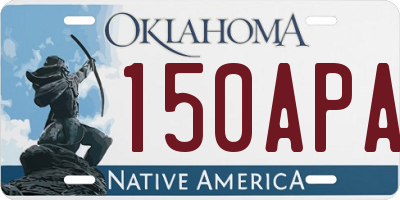 OK license plate 150APA