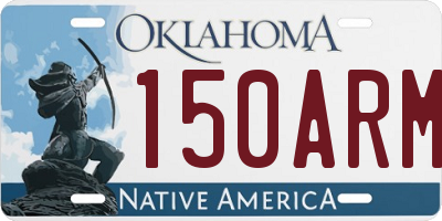 OK license plate 150ARM