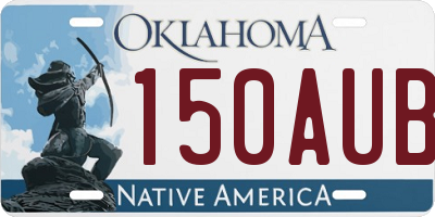 OK license plate 150AUB