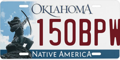 OK license plate 150BPW