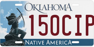 OK license plate 150CIP