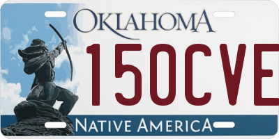 OK license plate 150CVE