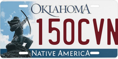 OK license plate 150CVN