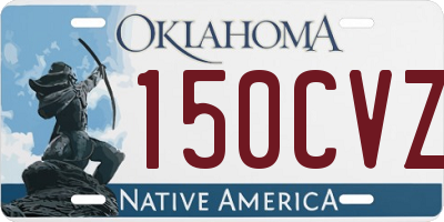 OK license plate 150CVZ