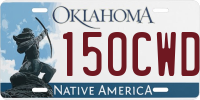 OK license plate 150CWD