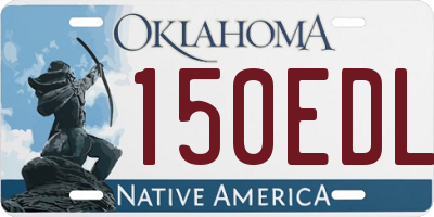 OK license plate 150EDL
