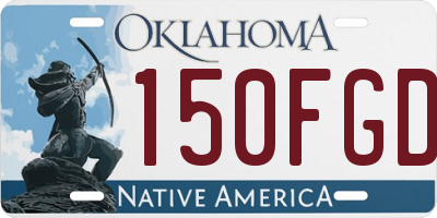 OK license plate 150FGD
