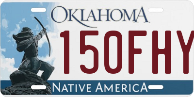 OK license plate 150FHY