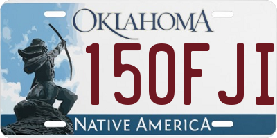 OK license plate 150FJI