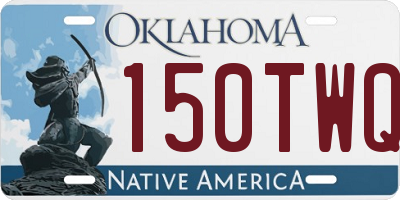 OK license plate 150TWQ
