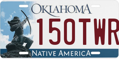 OK license plate 150TWR