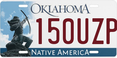OK license plate 150UZP