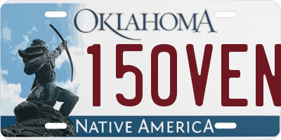 OK license plate 150VEN