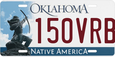 OK license plate 150VRB