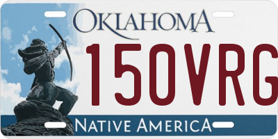 OK license plate 150VRG