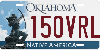 OK license plate 150VRL