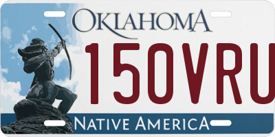 OK license plate 150VRU