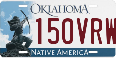 OK license plate 150VRW