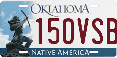 OK license plate 150VSB
