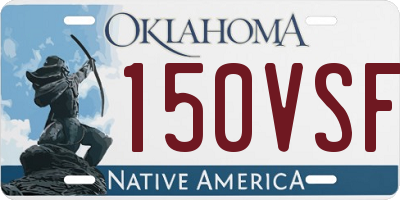 OK license plate 150VSF