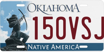 OK license plate 150VSJ