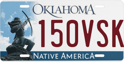 OK license plate 150VSK