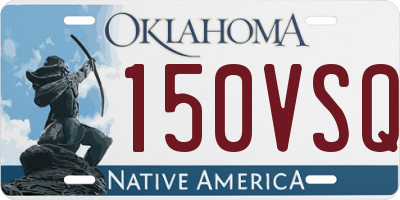 OK license plate 150VSQ