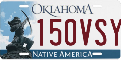 OK license plate 150VSY