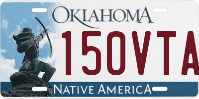 OK license plate 150VTA
