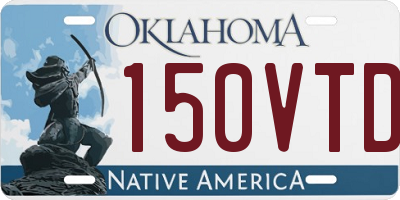 OK license plate 150VTD