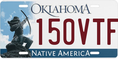 OK license plate 150VTF