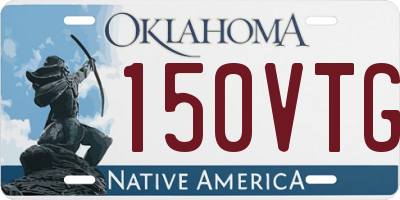OK license plate 150VTG