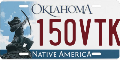OK license plate 150VTK