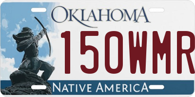 OK license plate 150WMR