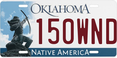OK license plate 150WND