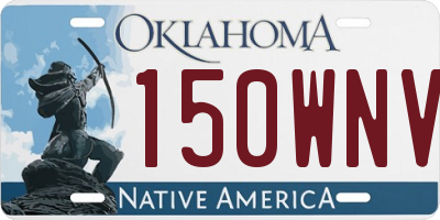 OK license plate 150WNV
