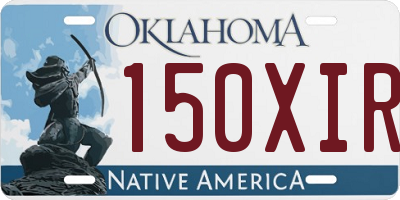 OK license plate 150XIR