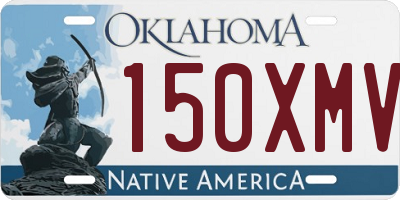 OK license plate 150XMV