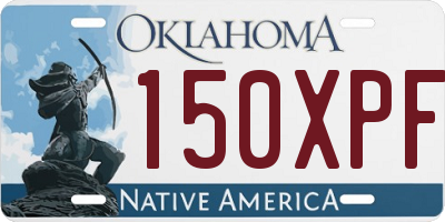 OK license plate 150XPF