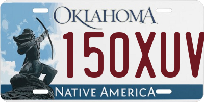 OK license plate 150XUV