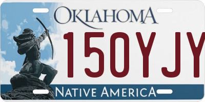 OK license plate 150YJY