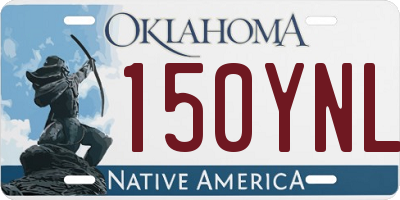 OK license plate 150YNL