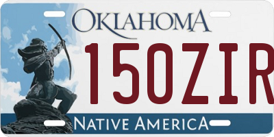 OK license plate 150ZIR