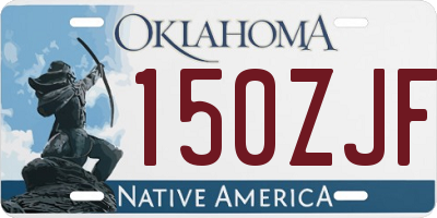 OK license plate 150ZJF